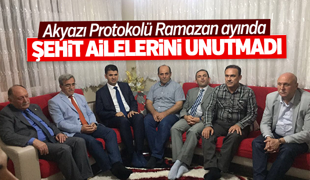 Akyazı Protokolünden Şehit Ailesine Ziyaret