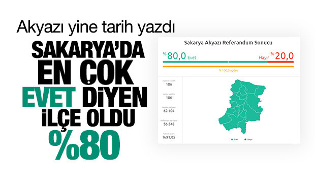 Akyazı Referandum Sonuçları
