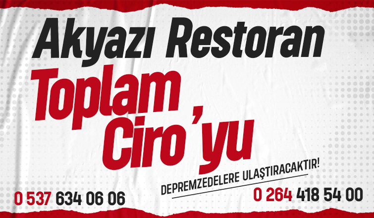 Akyazı Restoran'dan depremzedelere yardım