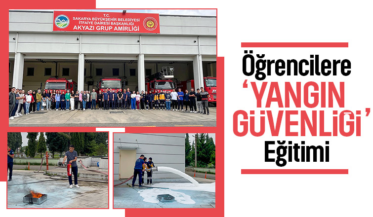 Akyazı Sağlık Hizmetleri MYO öğrencilerine yangın eğitimi