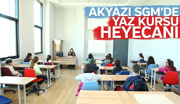 Akyazı SGM de yaz kursu heyecanı