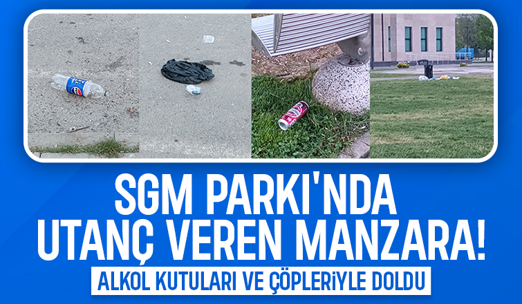 Akyazı SGM Parkı'nda alkol ve çöp tepkisi