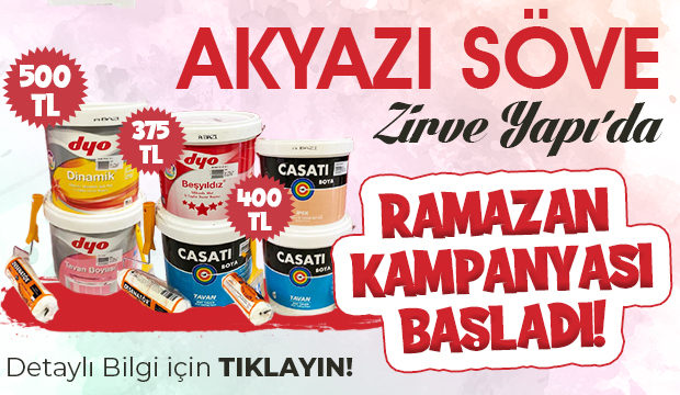 Akyazı söve zirve yapıda kampanya