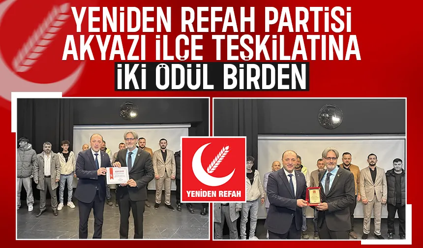 Akyazı Teşkilatına İl Divan Toplantısında Çift Ödül