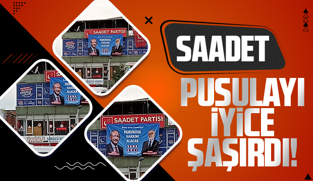 Akyazı'ya asılan pankart alay konusu oldu