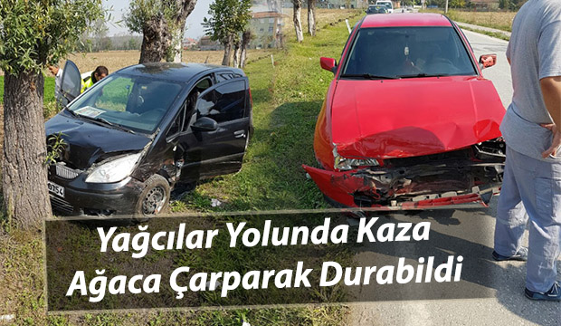 Akyazı Yağcılar Yolunda Trafik Kazası
