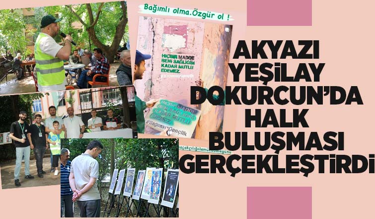 Akyazı Yeşilay'dan halk buluşması etkinliği