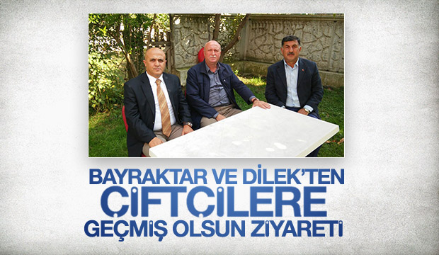 Çiftçilere Geçmiş Olsun Ziyareti