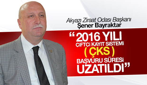 Akyazı Ziraat Odasından Açıklama