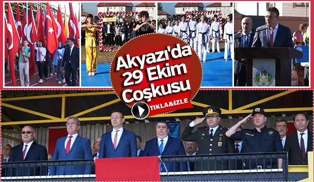 Akyazıda 29 Ekim Coşkusu 