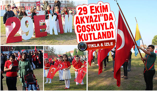 Akyazıda 29 Ekim Coşkusu