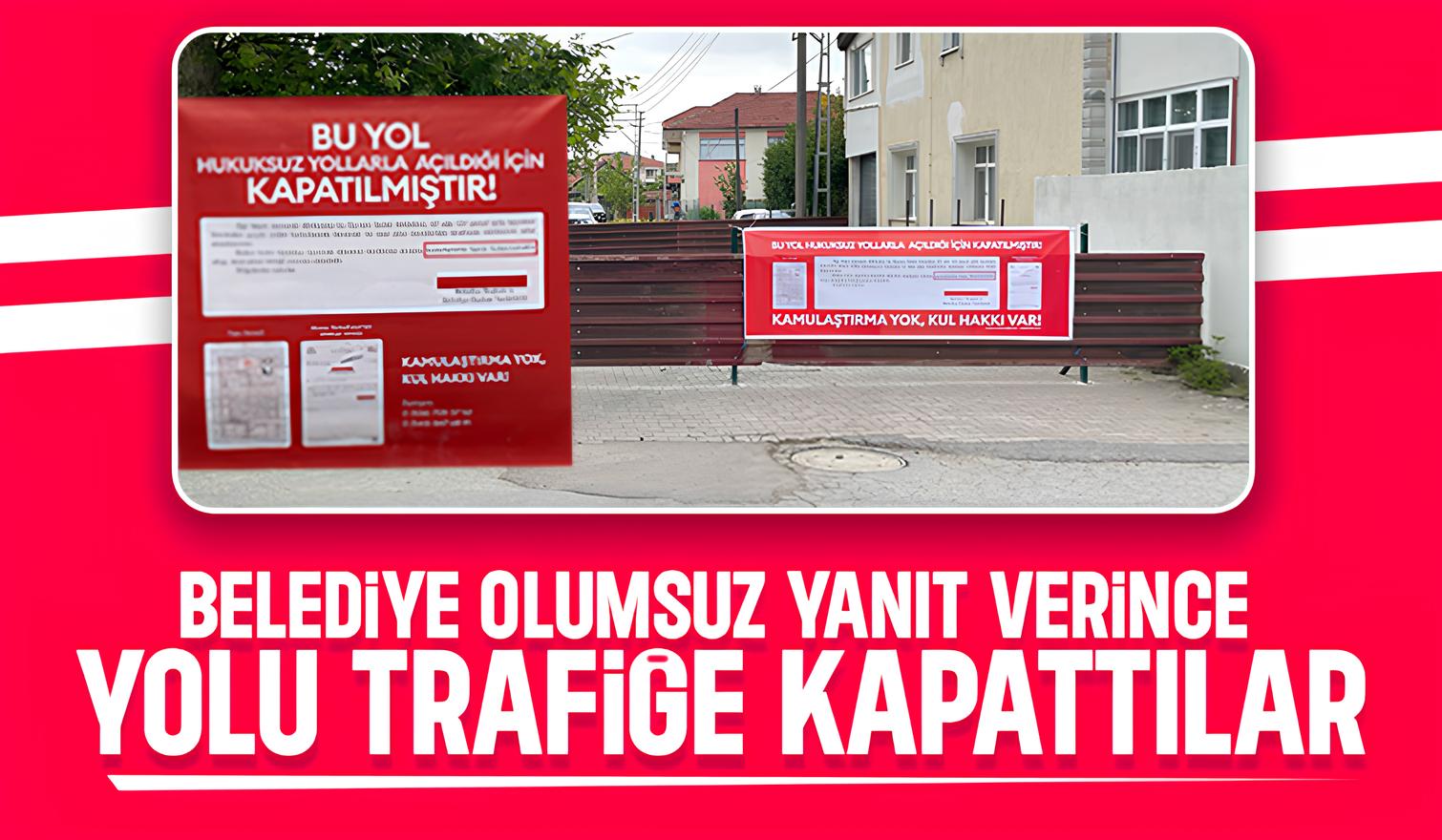 Akyazı’da Arsa Sahipleri Kamulaştırma Talebiyle Yolu Kapattı