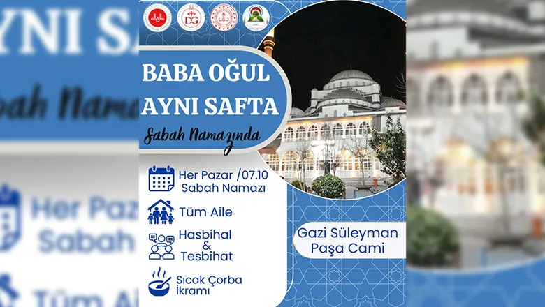 Akyazı’da baba oğul sabah namazı buluşması