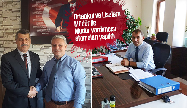 Akyazıda bazı okullara Müdür ve  Müdür yardımcısı atamaları yapıldı