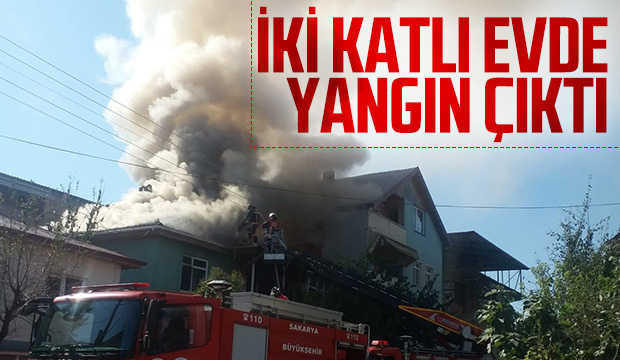 Akyazıda Bina Yangını