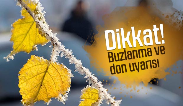 Akyazıda buzlanma ve don uyarısı