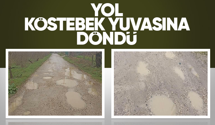 Akyazıda çamur içinde kalan vatandaşlar asfalt bekliyor