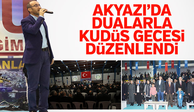 AKYAZIDA DUALARLA KUDÜS GECESİ