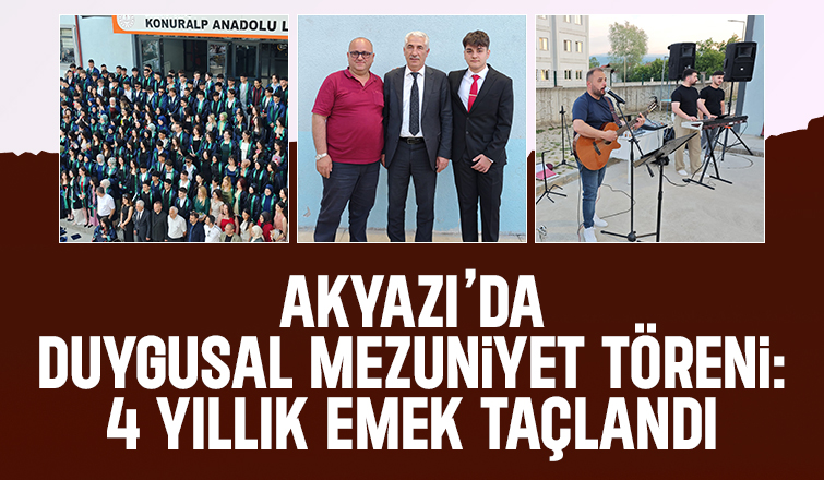 Akyazı’da Duygusal Mezuniyet Töreni: 4 Yıllık Emek Taçlandı
