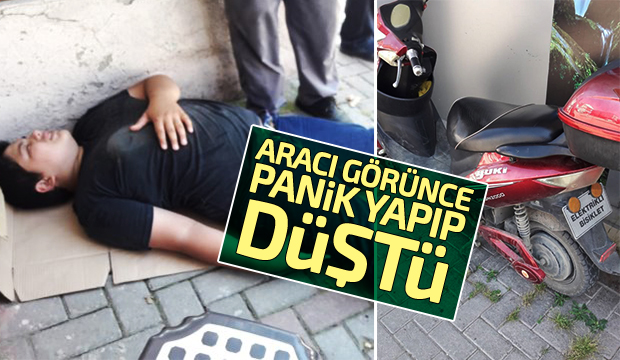 Akyazıda elektrikli bisikletle kaza yapan genç yaralandı