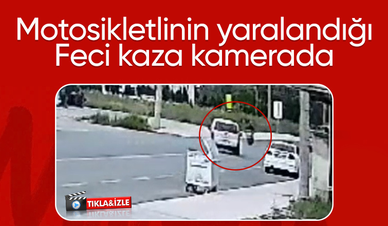 Akyazıda feci kaza kamerada