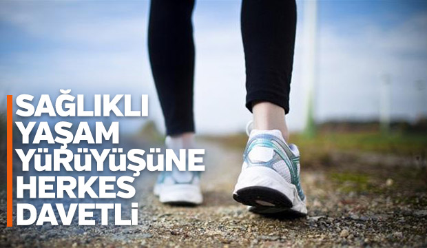 Akyazıda hareketli yaşa sağlıklı kal yürüyüşü