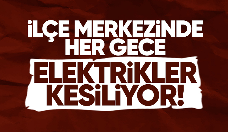 Akyazıda her gece yaşanan elektrik kesintisine tepki