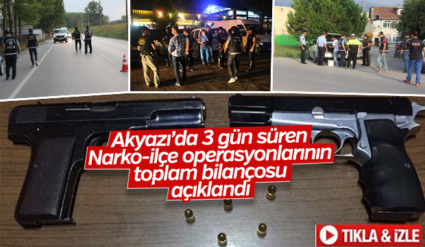 Akyazı'da Huzur Operasyonun Bilançosu