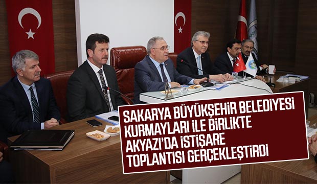 AKYAZIDA İSTİŞARE TOPLANTISI GERÇEKLEŞTİRDİ