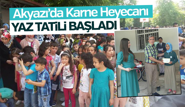 Akyazı'da Karne Heyecanı