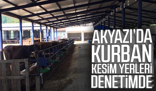 AKYAZIDA KURBAN KESİM YERLERİ DENETİMDE