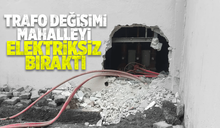 Akyazıda mahalle elektriksiz kaldı