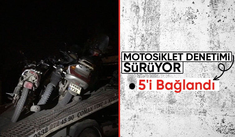 Akyazıda motosiklet denetimi