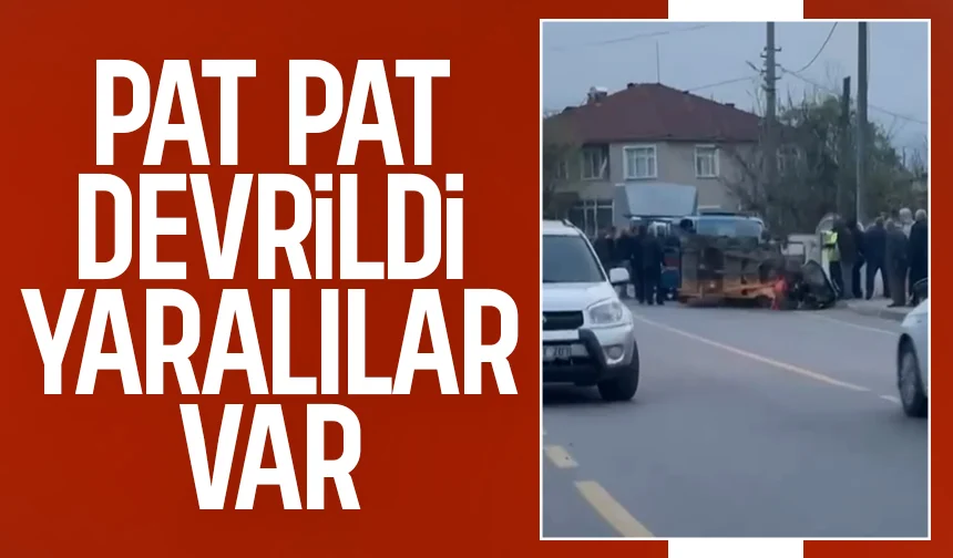 Akyazı'da pat pat kazası