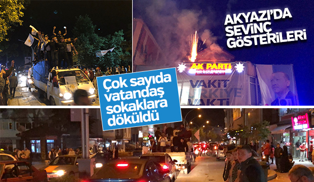 Akyazı'da Sevinç Gösterileri