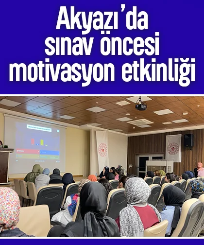 Akyazı’da sınav öncesi motivasyon etkinliği