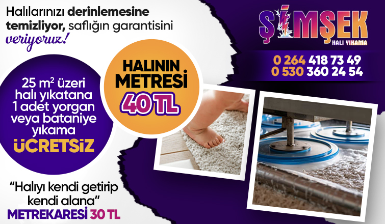 Akyazı’da Temizliğin Yeni Adresi: Şimşek Halı Yıkama Hizmetinizde!