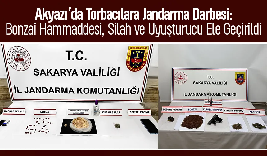Akyazı’da Uyuşturucu Operasyonu: Bonzai Hammaddesiyle Yakalandılar
