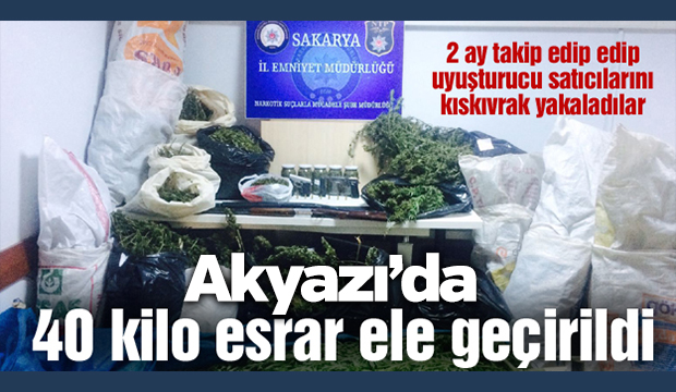 Akyazı'da Uyuşturucu Tacirlerine Operasyon