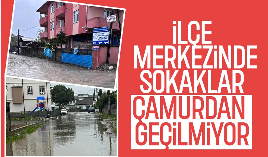 Akyazı'da vatandaşın çamur ve çukur şikayeti