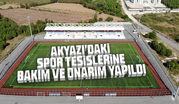 Akyazıdaki Spor Tesislerine  Bakım ve Onarım Yapıldı 