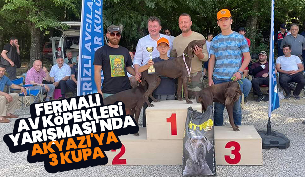 Akyazılı avcıların köpekleri yarışmaya damga vurdu