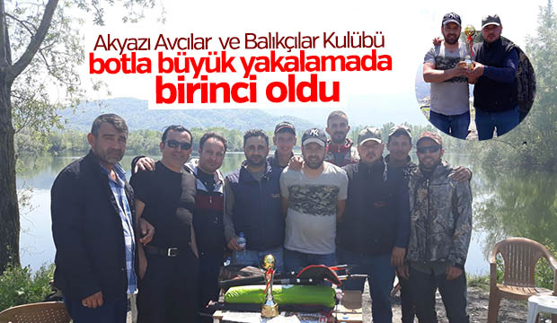 Akyazılı avcılar turna avında birinci oldu