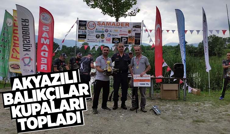 Akyazılı balıkçılardan bir birincilik bir üçüncülük