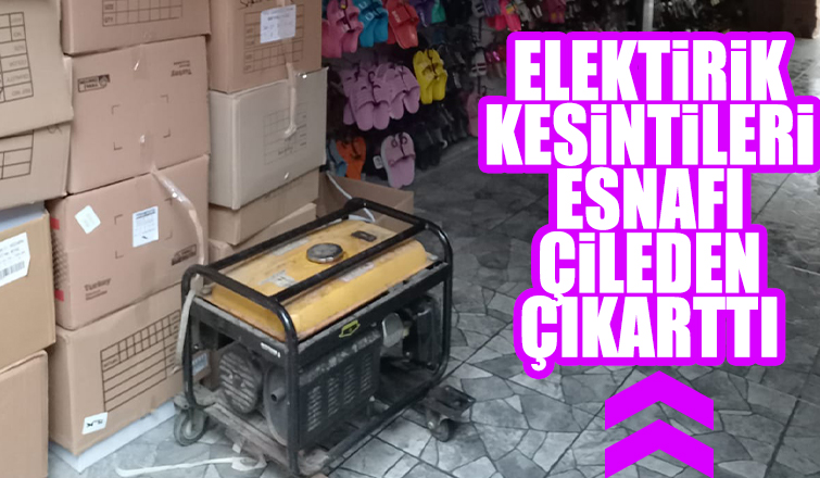 Akyazılı esnafın elektrik kesintisi isyanı