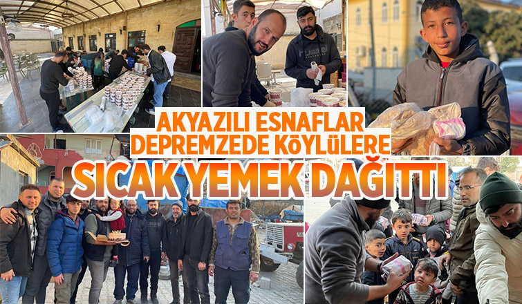 Akyazılı esnaflar deprem bölgesinden döndü