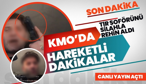 Akyazılı Fatih B., tır şoförünü rehin alıp canlı yayın açtı