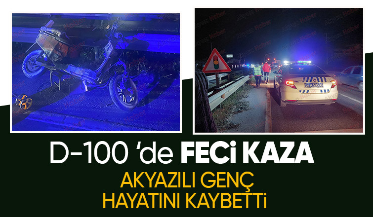 Akyazılı genç feci kazada hayatını kaybetti