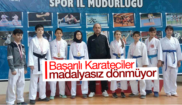 Akyazılı Genç Karateciler Madalyasız Dönmüyor