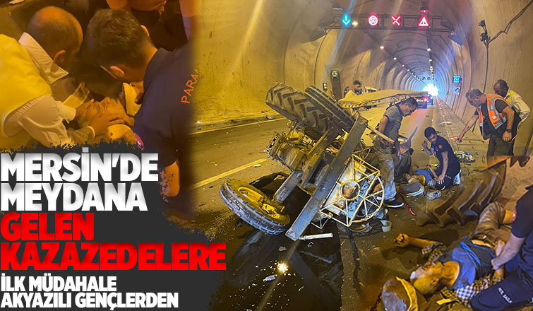 Akyazılı gençler Mersin'de kazazedelerin yardımına koştu